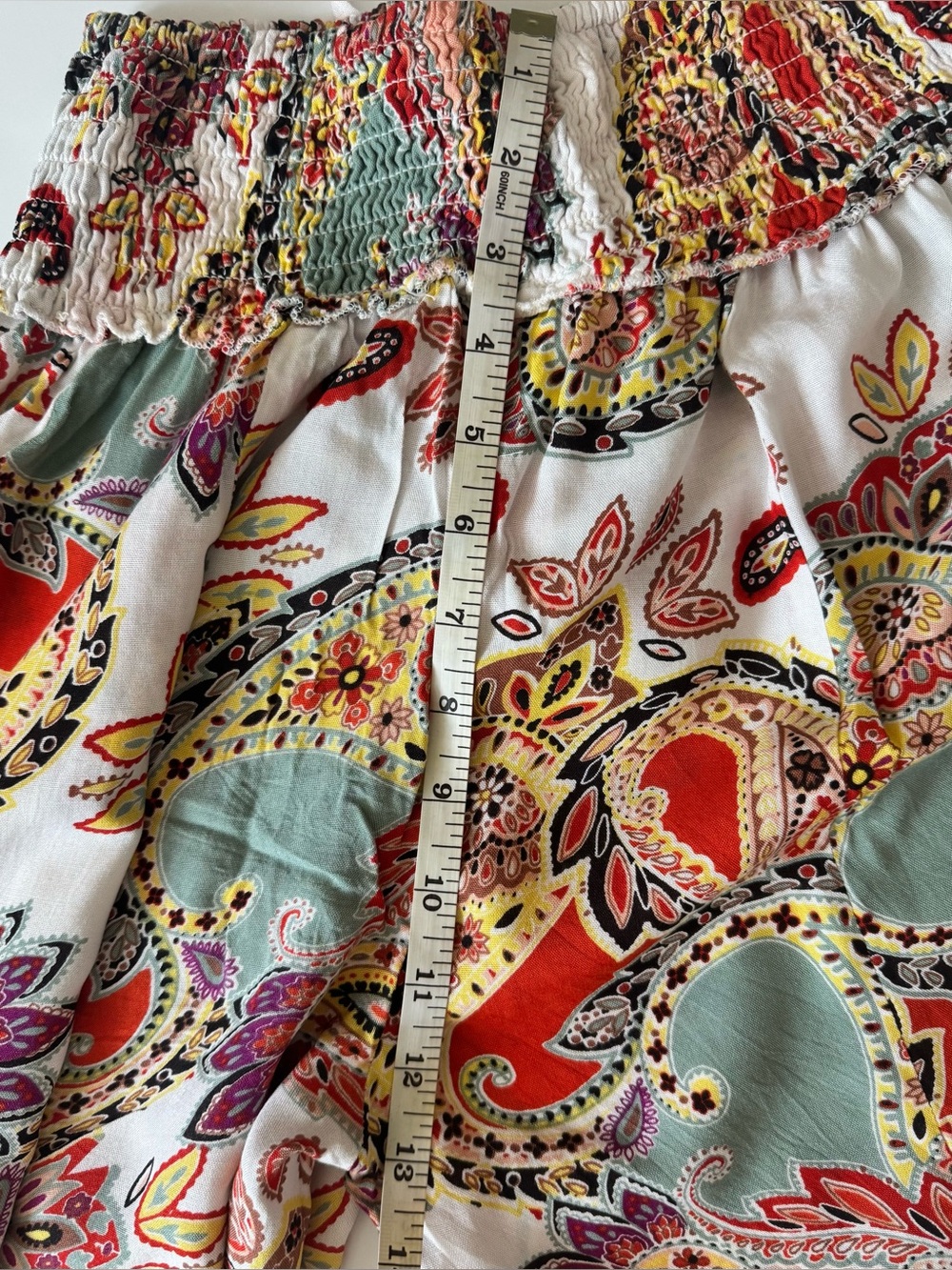 True Destinations Beach Palazzo Pants, Paisley w/Seashells, Women’s Size Small - Picture 7 of 12